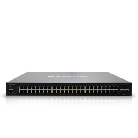 SWITCH ADMINISTRABLE TP-LINK SG3452P / 48 PUERTOS RJ45 POE AF/AT 10/100/1000 MBPS + 4 PUERTOS GIGA SFP / POTENCIA POE TOTAL 384 