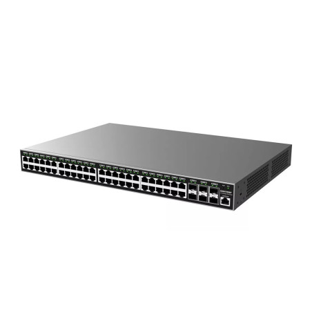 SWITCH ADMINISTRABLE POE+ GRANDSTREAM GWN7806P / 48 PUERTOS 10/100/1,000MBPS / 48 PUERTOS POE+ AF/AT / 6 PUERTOS SFP+ 10GIGABIT 