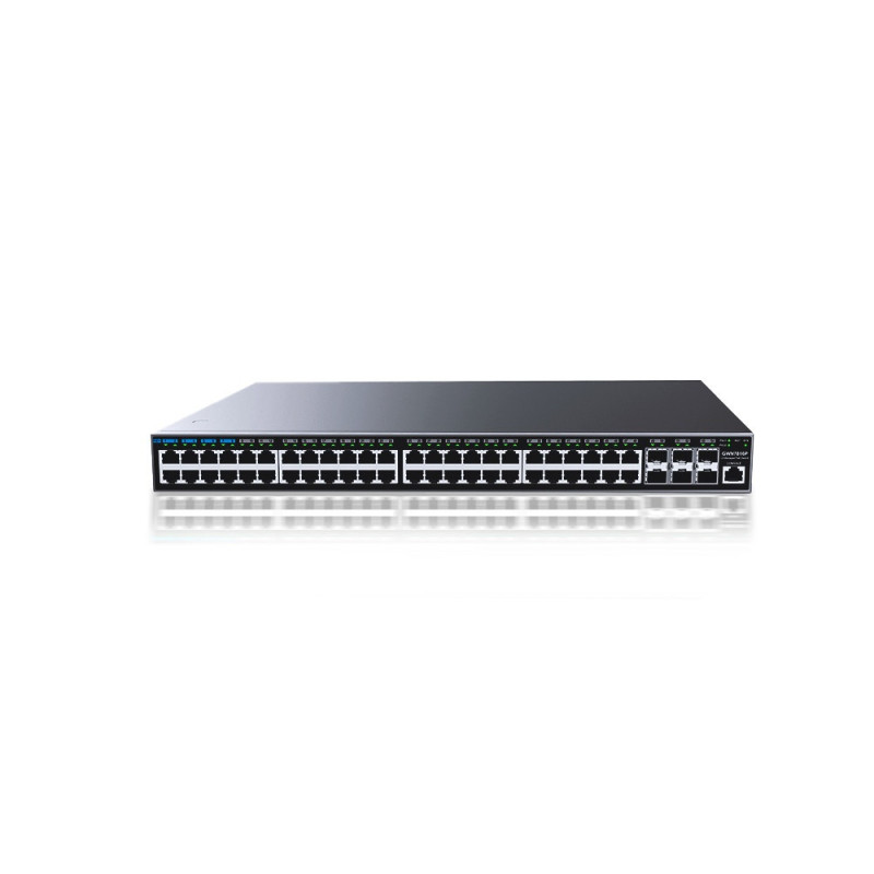 SWITCH ADMINISTRABLE POE+ CAPA 3 GRANDSTREAM GWN7816P / 48 PUERTOS 10/100/1,000MBPS / 6 PUERTOS SFP+ 10GIGABIT / 48 PUERTOS 802.
