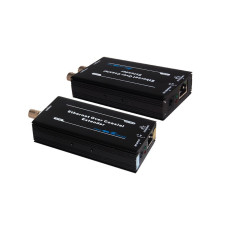 CONVERTIDORES COAXIAL A ETHERNET POE FS-EPOC7001T Y FS-EPOC7001R / TRANSMISOR Y RECEPTOR DE 1 CH / DISTANCIA MÁXIMA DE POTENCIA 