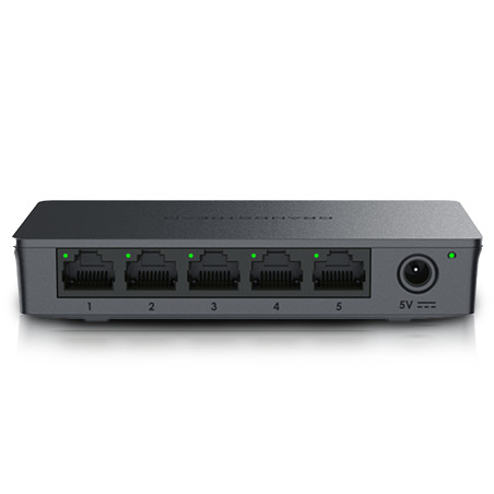 SWITCH NO ADMINISTRABLE GRANDSTREAM GWN7700 / 5 PUERTOS 10/100/1,000MBPS / MONTAJE ESCRITORIO/PARED / ALIMENTACION 5VCD/0.6A / P