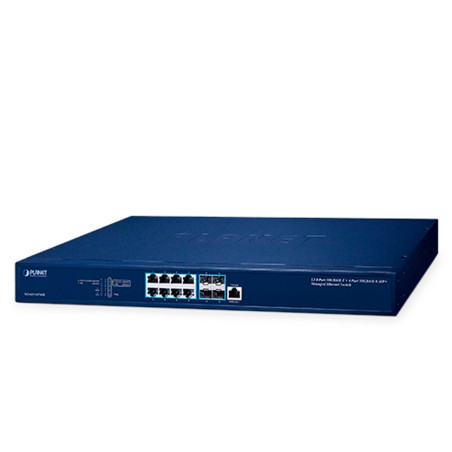 SWITCH ADMINISTRABLE L3 PLANET XGS-6311-8T4XR / 8 PUERTOS RJ45 100M-1G-2.5G-5G-10GBASE-T / 4 PUERTOS SFP+ 10GBASE-X / SWITCHING 