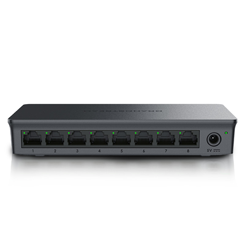 SWITCH NO ADMINISTRABLE GRANDSTREAM GWN7701 / 8 PUERTOS 10/100/1,000MBPS / MONTAJE ESCRITORIO/PARED / ALIMENTACION 5VCD/0.6A / P