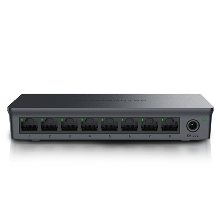 Switch no administrable 8 puertos Gigabit RJ45 Montaje escritorio/pared Auto MDI/MDIX GRANDSTREAM GWN7701