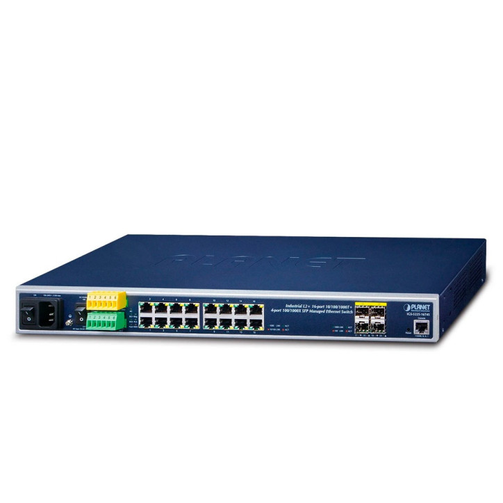 Switch industrial administrable L2+ Industrial Administrable L2+ 16 puertos Gigabit PLANET IGS-5225-16T4S