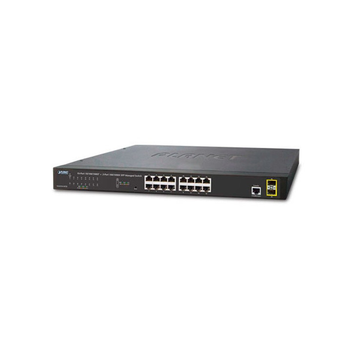 Switch administrable L2/L4 16 puertos RJ45 Gigabit 10/100/1000 Mbps 2 puertos SFP PLANET GS-4210-16T2S