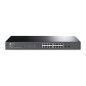 SWITCH ADMINISTRABLE JETSTREAM TP-LINK SG2218 / 16 PUERTOS RJ45 10/100/1000 MBPS 2 PUERTOS FIBRA OPTICA SFP (VACIO) GIGABIT/ MON