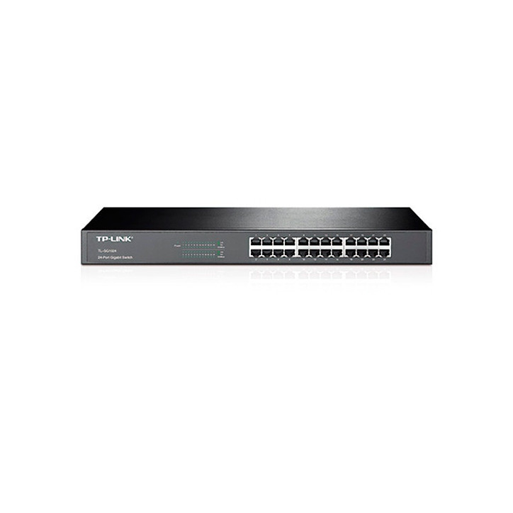 Switch no administrable 24 puertos Gigabit 10/100/1000 Mbps montaje en rack TP-LINK TL-SG1024