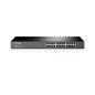 SWITCH NO ADMINISTRABLE TP-LINK TL-SG1024 CUENTA CON 24 PUERTOS RJ45 10/100/1000 MBPS MONTAJE EN RACK CARCASA METALICA DE 19 PUL