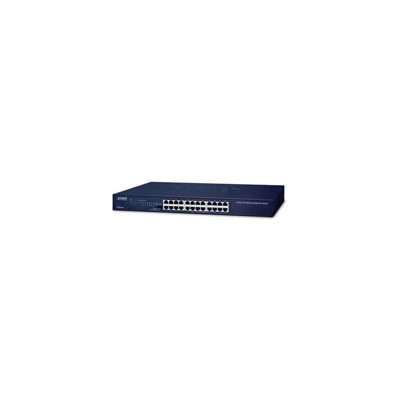 SWITCH PLANET FNSW-2401 NO ADMINISTRABLE / 24 PUERTOS RJ45 VELOCIDAD DE TRANSMISION 10/100 MBPS / TEMPERATURA DE OPERACION 0-50 