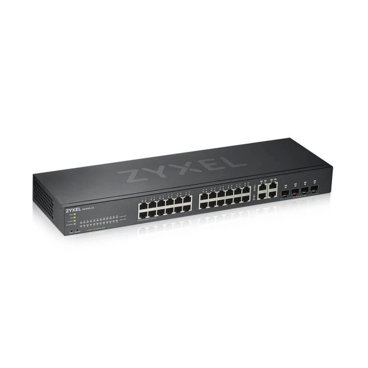 Switch administrable L2 24 puertos 10/100/1000 Mbps 4 puerto combo Gigabit NebulaFlex ZYXEL GS1920-24v2 Switch administrable L2 24 puertos 10/100/1000 Mbps 4 puerto combo Gigabit NebulaFlex ZYXEL GS1920-24v2