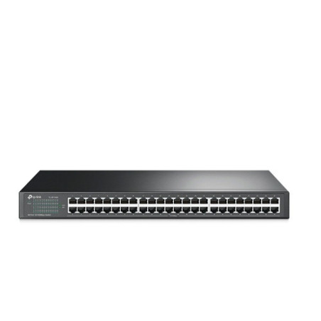 SWITCH NO ADMINISTRABLE TP-LINK TL-SF1048 / CUENTA CON 48 PUERTOS RJ45 10/100 MBPS / MONTAJE EN RACK / TECNOLOGIA GREEN ETHERNET