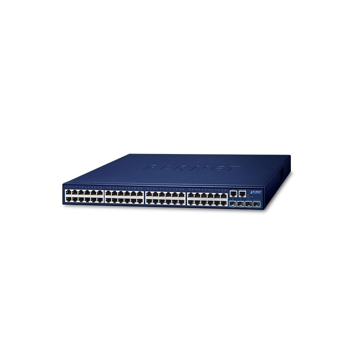 Switch administrable apilable Gigabit 48 puertos Gigabit Uplink 10 Gbps Capacidad switching 176 Gbps PLANET SGS-5240-48T4X