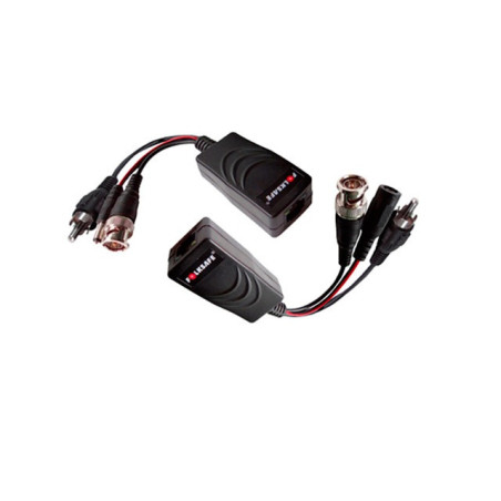 TRANSCEPTOR HD FOLKSAFE, TRANSMISOR/RECEPTOR DE VIDEO, AUDIO Y VOLTAJE(12V/24V, DC/AC),COMPATIBLE CON TODOS LAS MARCAS DE CAMARA