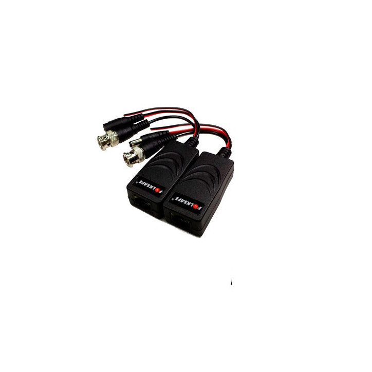 Transceptores / Balum transmisión en tiempo real por UTP Cat5e/6 video energía y datos PTZ por par FOLKSAFE FS-HD4301VPD Transceptores / Balum transmisión en tiempo real por UTP Cat5e/6 video energía y datos PTZ por par FOLKSAFE FS-HD4301VPD