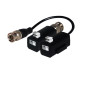 TRANSCEPTOR HD FOLKSAFE FS-HDP4101C TRANSMISOR/RECEPTOR DE VIDEO PASIVO 1CH TIPO PUSH-IN, DISTANCIA MAXIMA DE 320MTS DE CABLEADO
