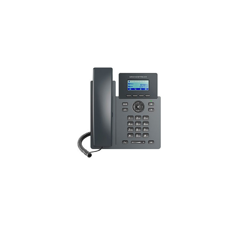 TELEFONO IP GRADO CARRIER GRANDSTREAM GRP2601 / 2 CUENTAS SIP / 2 LINEAS / PANTALLA LCD / CONFERENCIA DE 5 VIAS /2 PUERTOS 10/10