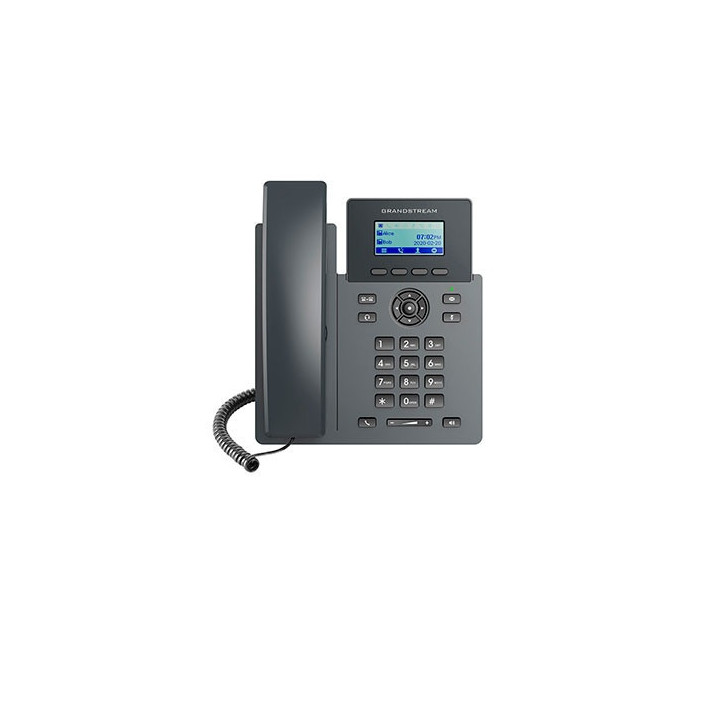 TELEFONO IP GRADO CARRIER GRANDSTREAM GRP2601P / 2 CUENTAS SIP / 2 LINEAS / PANTALLA LCD / CONFERENCIA DE 5 VIAS / 2 PUERTOS 10/