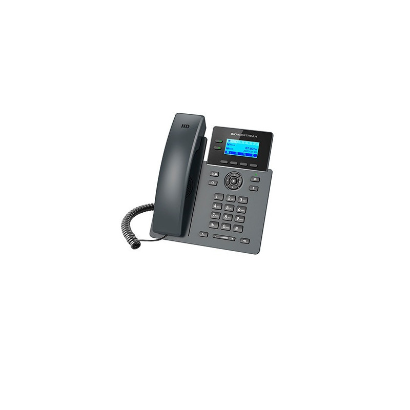 TELEFONO IP GRADO CARRIER GRANDSTREAM GRP2602P / 4 CUENTAS SIP / 2 LINEAS / PANTALLA LCD / CONFERENCIA DE 5 VIAS / 2 PUERTOS 10/