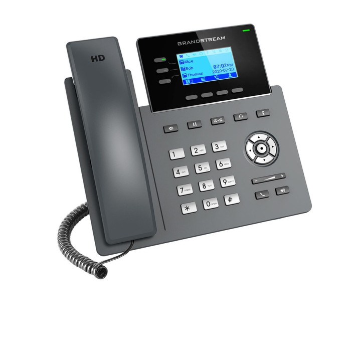 Teléfono IP de nivel carrier 3 líneas 6 cuentas SIP Conferencia de 5 vías GRANDSTREAM GRP2603P Teléfono IP de nivel carrier 3 líneas 6 cuentas SIP Conferencia de 5 vías GRANDSTREAM GRP2603P