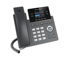 TELEFONO IP GRADO CARRIER GRANDSTREAM GRP2612 / 2 CUENTAS SIP / 4 LINEAS / 4 TECLAS MULTI FUNCION PANTALLA COLOR LCD TFT / 2 PUE