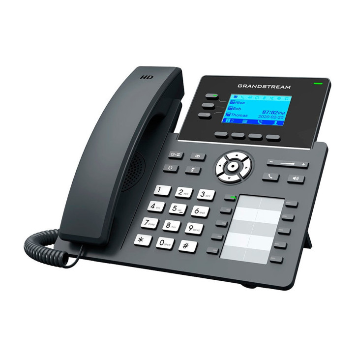 Teléfono IP de escritorio 3 líneas 6 cuentas SIP PoE integrado GRANDSTREAM GRP2604P Teléfono IP de escritorio 3 líneas 6 cuentas SIP PoE integrado GRANDSTREAM GRP2604P