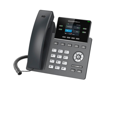 TELEFONO IP GRADO CARRIER GRANDSTREAM GRP2612P / 2 CUENTAS SIP / 4 LINEAS / 4 TECLAS MULTI FUNCION PANTALLA COLOR LCD TFT / 2 PU