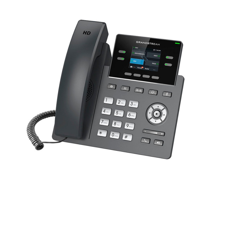 Teléfono IP 2 cuentas SIP pantalla color LCD TFT GRANDSTREAM GRP2612P