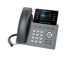 TELEFONO IP GRADO CARRIER WIFI 6 GRANDSTREAM GRP2624 / 12 CUENTAS SIP / 8 LINEAS / 8 TECLAS DE LINEAS / PANTALLA COLOR LCD TFT /