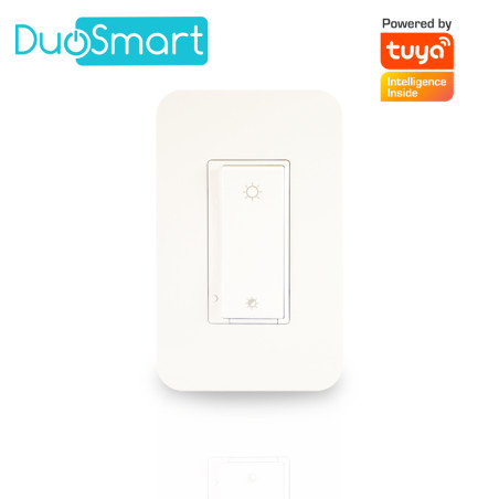 SWITCH APAGADOR CON REGULADOR DE INTENSIDAD WIFI 2.4 GHZ DIMMER DUOSMART A50 COMPATIBLE CON ALEXA Y GOOGLE HOME CON TEMPORIZADOR
