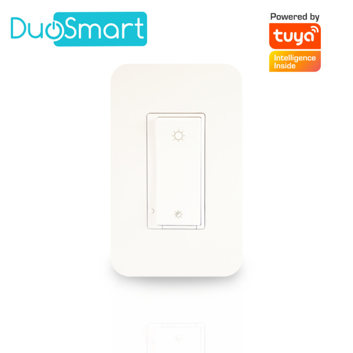 Switch apagador con regulador de intensidad WiFi Control por fase WiFi 2.4 GHz Requiere cable neutro DUOSMART A50