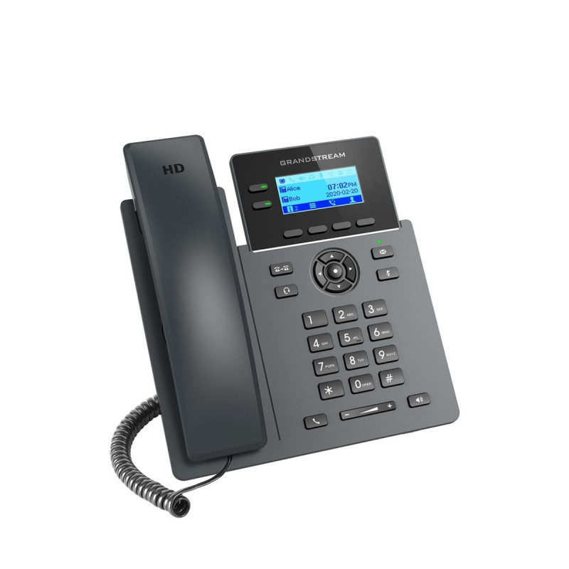 TELEFONO IP GRADO CARRIER WIFI 6 GRANDSTREAM GRP2602W / 4 CUENTAS SIP / 2 LINEAS / WIFI 802.11AC/AX / PANTALLA LCD / CONFERENCIA