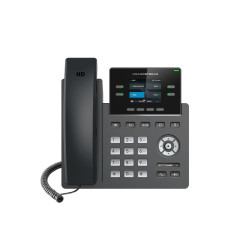 TELEFONO IP GRADO CARRIER GRANDSTREAM GRP2612G / 2 CUENTAS SIP / 4 LINEAS / 4 TECLAS MULTI FUNCION PANTALLA COLOR LCD TFT / 2 PU