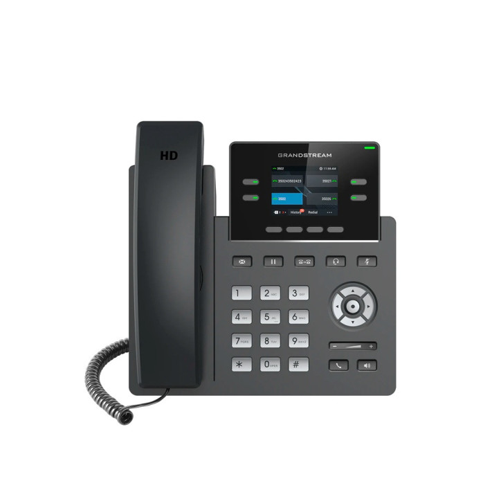 Teléfono IP 2 cuentas SIP 4 líneas Pantalla color LCD TFT GRANDSTREAM GRP2612G Teléfono IP 2 cuentas SIP 4 líneas Pantalla color LCD TFT GRANDSTREAM GRP2612G