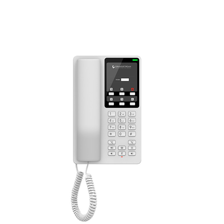 TELEFONO IP HD HOTEL WIFI BLANCO GRANDSTREAM GHP620 / 2 CUENTAS SIP / 2 LINEAS / 6 TECLAS PROGRAMABLES / 10 TECLAS DE FUNCION RA