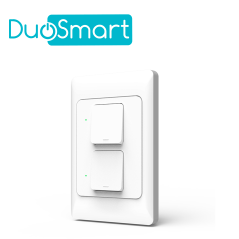 SWITCH APAGADOR WIFI 2.4 GHZ DUOSMART A21 / 2 BOTONES-UNIDADES / COMPATIBLE CON ALEXA Y GOOGLE HOME / TEMPORIZADORES / ESCENAS D