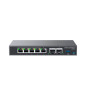 DISPOSITIVO 4 EN 1 GRANDSTREAM GCC6010 CONMUTADOR IP / FIREWALL / RUTEADOR VPN / SWITCH 5 PUERTOS GIGA WAN/LAN / 4 PUERTOS POE A