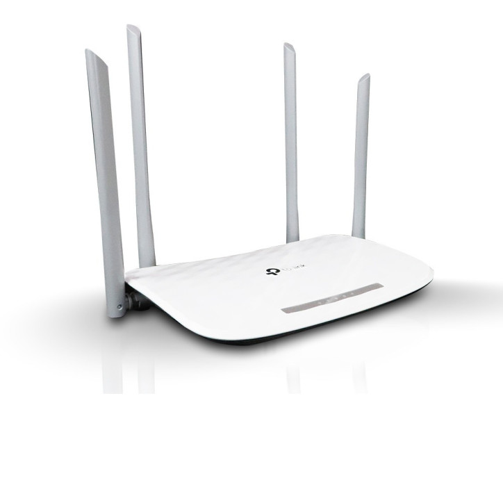 Router inalámbrico WISP Doble banda AC1200 3 antenas externas 4 Puertos LAN 10/100Mbps TP-LINK Archer C20 W