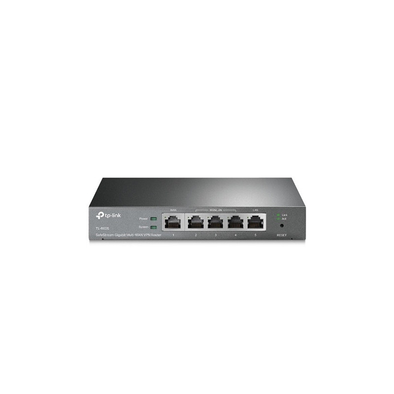 ROUTER VPN TP-LINK ER605 GESTION CENTRALIZADA OMADA SDN 5 PUERTOS GIGABIT HASTA 3 PUERTOS WAN VPN ALTAMENTE SEGURA HASTA 20 X IP
