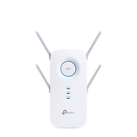 EXTENSOR DE COBERTURA WI-FI / TP-LINK RE650 / 1 PUERTO RJ-45 10/100/1000MBPS / 4 ANTENAS EXTERNAS / 2.4GHZ Y 5GHZ / ENCHUFADO A 