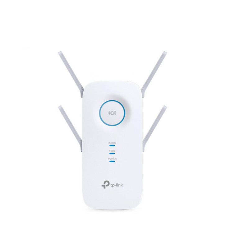 EXTENSOR DE COBERTURA WI-FI / TP-LINK RE650 / 1 PUERTO RJ-45 10/100/1000MBPS / 4 ANTENAS EXTERNAS / 2.4GHZ Y 5GHZ / ENCHUFADO A 