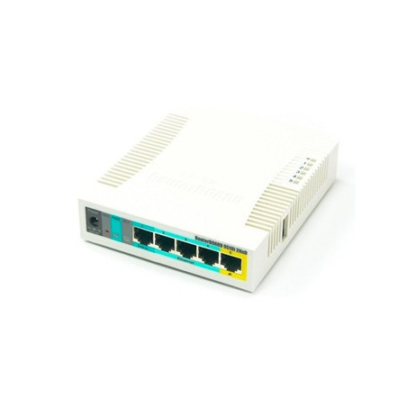 RUTEADOR INALAMBRICO MIKROTIK RB951UI-2HND,2.4GHZ, 5 FAST GABINETE DE PLASTICO IDEAL PARA CASA U OFICINA.