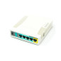 RUTEADOR INALAMBRICO MIKROTIK RB951UI-2HND,2.4GHZ, 5 FAST GABINETE DE PLASTICO IDEAL PARA CASA U OFICINA.