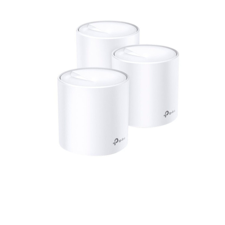 Sistema Wi-Fi Mesh Wi‑Fi 6 AX1800 Cobertura hasta 500 m2 Hasta 150 equipos TP-LINK DECO X20(3-PACK)