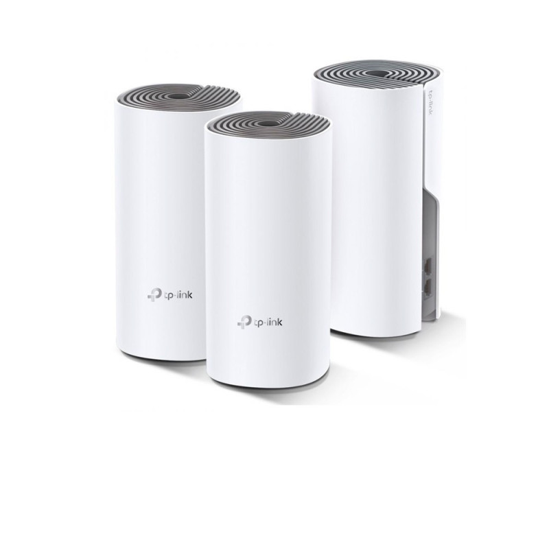 SISTEMA WI-FI MESH TP-LINK DECO E4(3-PACK) AC1200, DUAL BAND, HASTA 100 EQUIPOS, MU-MIMO, COMPATIBLE CON ALEXA