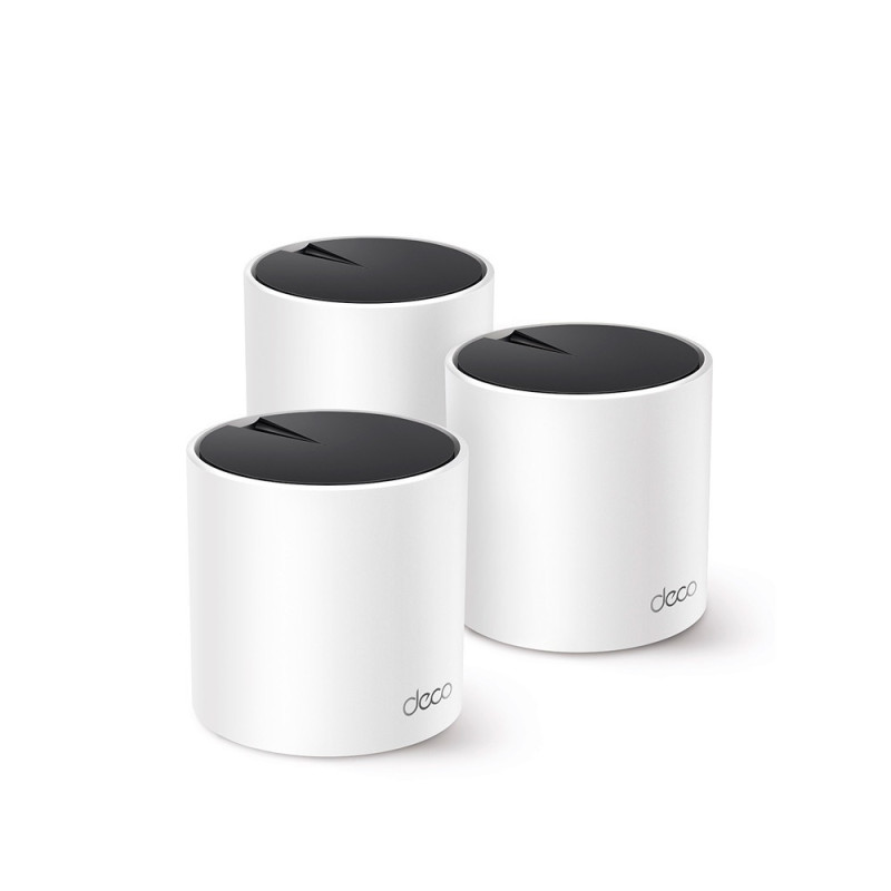 SISTEMA WI-FI 6 MESH TP-LINK DECO X55 (3-PACK) AX3000 DUAL BAND/574MBPS 2.4GHZ / 2402 MBPS 5 GHZ/ HASTA 500M2 COMPATIBLE CON ALE