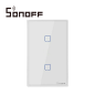APAGADOR DE PARED TOUCH ON/OFF SONOFF T2US2C-TX / INALAMBRICO WIFI SMART HOME / TEMPORIZADOR PARA IOS Y ANDROID COMPATIBLE CON A