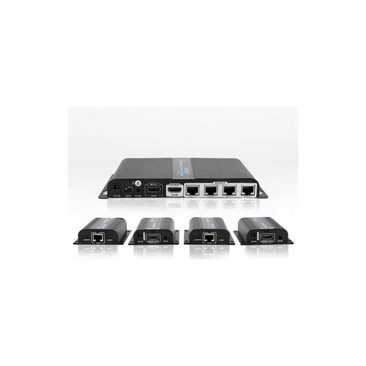 Distribuidor extensor HDMI 4 salidas hasta 40m 1920x1080@60Hz ENSON ENS-EX704