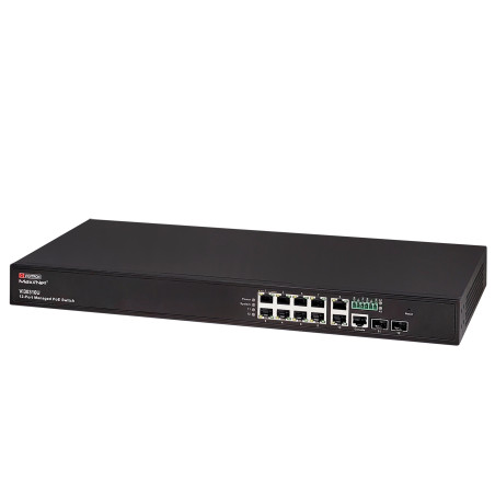 Switch PoE administrable L2/L3 Lite 8 puertos RJ45 PoE Gigabit Uplinks 2.5G Soporte IEEE 802.3af/at/bt hasta VIGITRON VI30310U