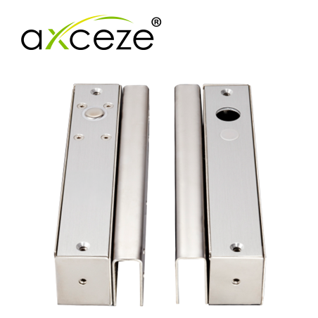 BRACKET DE MONTAJE AXCEZE AX-E700-U COMPATIBLE CON CERRADURA PISTON AX-E700LST / PERMITE MONTAJE EN PUERTAS DE CRISTAL SIN MARCO